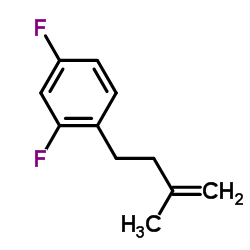 2,4-Difluoro-1-(3-methyl-3-buten-1-yl)benzene structure