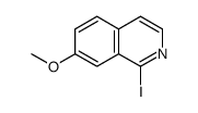 1-Iodo-7-methoxyisoquinoline结构式