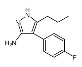1H-Pyrazol-3-amine, 4-(4-fluorophenyl)-5-propyl Structure