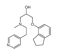 1-(2,3-dihydro-1H-inden-4-yloxy)-3-[methyl(2-pyridin-4-ylethyl)amino]propan-2-ol Structure