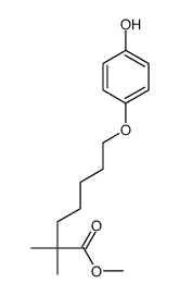 methyl 7-(4-hydroxyphenoxy)-2,2-dimethylheptanoate Structure