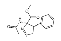 (Z)-4-phenyl-3-acetamido-3-carbomethoxy-Δ1-pyrazoline Structure