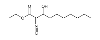 ethyl 2-diazo-3-hydroxydecanoate结构式