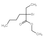 Ethyl 2-bromo-2-ethylhexanoate structure