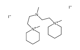 N-methyl-2-(1-methylpiperidin-1-ium-1-yl)-N-[2-(1-methylpiperidin-1-ium-1-yl)ethyl]ethanamine,diiodide Structure