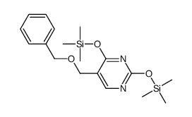 trimethyl-[5-(phenylmethoxymethyl)-2-trimethylsilyloxypyrimidin-4-yl]oxysilane结构式