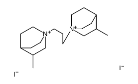 3-methyl-1-[3-(3-methyl-1-azoniabicyclo[2.2.2]octan-1-yl)propyl]-1-azoniabicyclo[2.2.2]octane,diiodide Structure