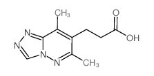 3-(6,8-Dimethyl-[1,2,4]triazolo[4,3-b]pyridazin-7-yl)-propionic acid结构式