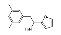 2-(3,5-dimethyl-phenyl)-1-furan-2-yl-ethylamine结构式