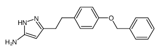 5-[2-(4-phenylmethoxyphenyl)ethyl]-2H-pyrazol-3-amine Structure