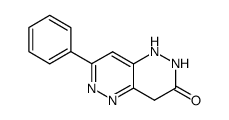 7-phenyl-1,2,3,4-tetrahydropyridazino<4,3-c>pyridazin-3-one结构式