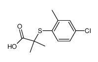 α-(4-chloro-2-methyl-phenylsulfanyl)-isobutyric acid结构式