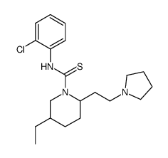 1-(2-Chlor-phenylthiocarbamoyl)-2-<2-pyrrolidino-ethyl>-5-ethyl-piperidin Structure