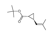 tert-butyl trans-2-isobutenylcyclopropanecarboxylate结构式