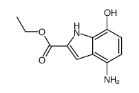 4-氨基-7-羟基-1H-吲哚-2-羧酸乙酯结构式