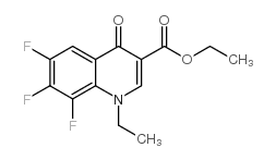 Ethyl 1-ethyl-6,7,8-trifluoro-1,4-dihydro-4-oxoquinoline-3-carboxylate structure
