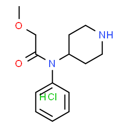 Methoxyacetyl norfentanyl (hydrochloride)结构式