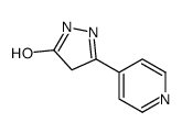 3-(吡啶-4-基)-4,5-二氢-1H-吡唑-5-酮结构式