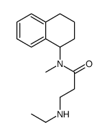 3-(ethylamino)-N-methyl-N-(1,2,3,4-tetrahydronaphthalen-1-yl)propanamide结构式