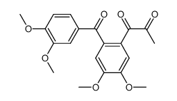 1-(4,5-dimethoxy-2-veratroyl-phenyl)-propane-1,2-dione Structure