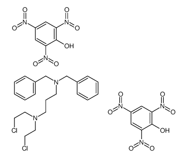 N',N'-dibenzyl-N,N-bis(2-chloroethyl)propane-1,3-diamine,2,4,6-trinitrophenol Structure