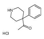 4-乙酰基-4-苯基哌啶盐酸盐结构式