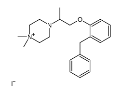 4-[1-(2-benzylphenoxy)propan-2-yl]-1,1-dimethylpiperazin-1-ium,iodide Structure