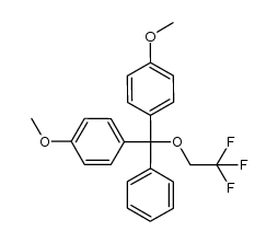 4,4'-(phenyl(2,2,2-trifluoroethoxy)methylene)bis(methoxybenzene)结构式