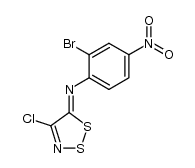 (Z)-2-bromo-N-(4-chloro-5H-1,2,3-dithiazol-5-ylidene)-4-nitroaniline结构式