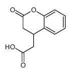 2-(2-oxo-3,4-dihydrochromen-4-yl)acetic acid结构式