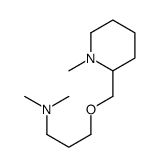 N,N-dimethyl-3-[(1-methylpiperidin-2-yl)methoxy]propan-1-amine结构式