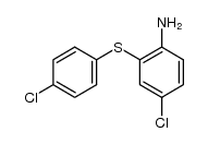4-chloro-2-(4-chloro-phenylsulfanyl)-aniline结构式