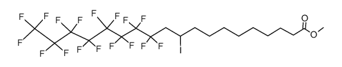 12,12,13,13,14,14,15,15,16,16,17,17,18,18,19,19,19-heptadecafluor-10-iodnonadecansaeure-methylester结构式
