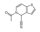 5-acetyl-4H-thieno[3,2-c]pyridine-4-carbonitrile Structure