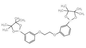 3,3-(Ethane-1,2-diylbis(oxy))bis(3,1-phenylene)diboronic acid, pinacol ester Structure