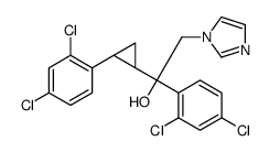1H-Imidazole-1-ethanol, α-(2,4-dichlorophenyl)-α-[2-(2,4-dichlorophenyl)cyclopropyl]-, [1α(R),2]- structure