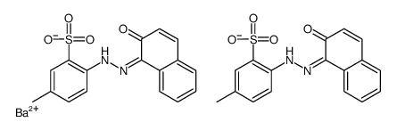 Benzenesulfonic acid, 2-[(2-hydroxy-1-naphthalenyl)azo]-5-methyl-, barium salt (2:1)结构式