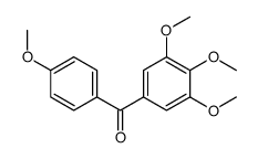 (4-Methoxyphenyl)(3,4,5-triMethoxyphenyl)Methanone结构式