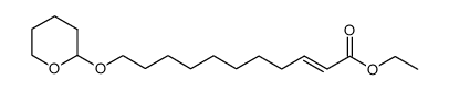 ethyl (E)-11-((tetrahydro-2H-pyran-2-yl)oxy)undec-2-enoate Structure