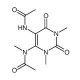 Uracil,5-acetamido-1,3-dimethyl-6-N-methylacetamido- (6CI) structure