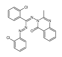 2-chloro-N-(2-chlorophenyl)imino-N'-(2-methyl-4-oxoquinazolin-3-yl)benzenecarboximidamide结构式
