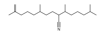 2,6,10,14-Tetramethyl-7-cyano-pentadec-1-ene Structure