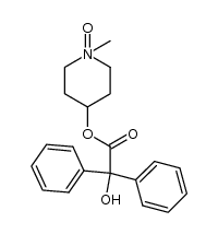 1-methyl-4-piperidyl benzilate N-oxide Structure