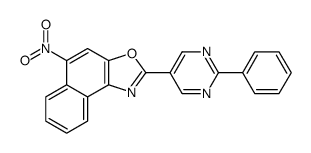 5-nitro-2-(2-phenylpyrimidin-5-yl)benzo[e][1,3]benzoxazole结构式