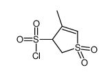 4-methyl-2,3-dihydro-3-thiophenesulfonyl chloride 1,1-dioxide(SALTDATA: FREE) structure