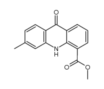 methyl 6-methyl-9-oxo-9,10-dihydroacridine-4-carboxylate结构式