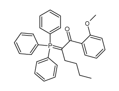 1-(2-methoxybenzoyl)pentylidene(triphenyl)phosphorane结构式