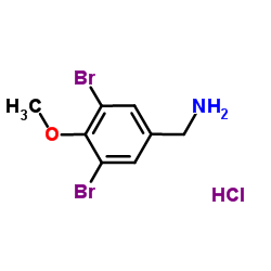 3,5-DIBROMO-4-METHOXYBENZYLAMINE HYDROCHLORIDE Structure