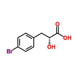 (2R)-3-(4-Bromophenyl)-2-hydroxypropanoic acid结构式