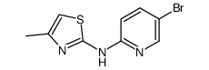 (5-bromo-pyridine-2-yl)-(4-methyl-thiazole-2-yl)-amine结构式